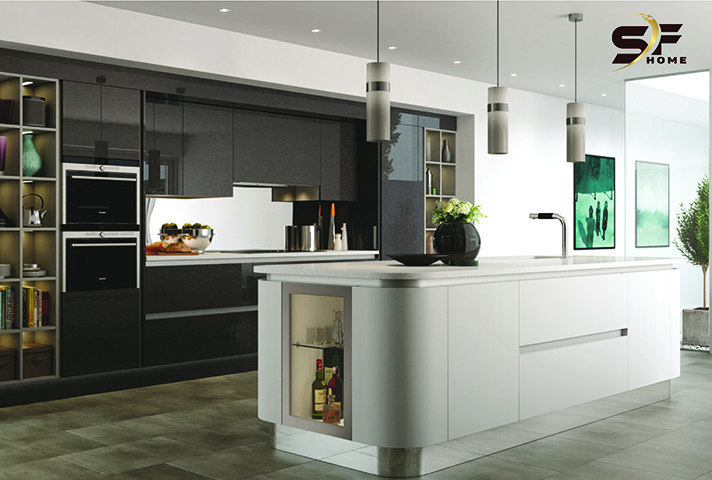 Beautiful fiber glass kitchen cabinet at SF Home – No. 28