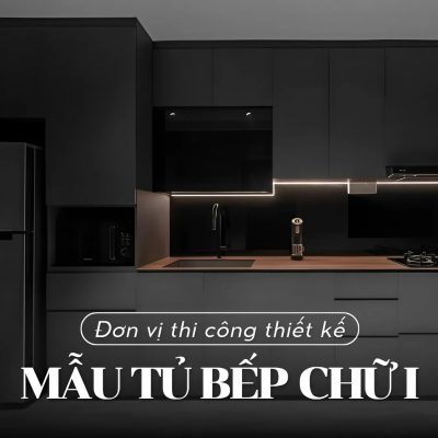 Mẫu tủ bếp chữ I
