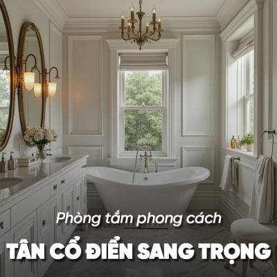 10+ MẪU PHÒNG TẮM TÂN CỔ ĐIỂN SANG TRỌNG ĐẸP NHẤT