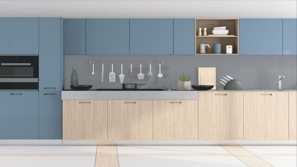 Mẫu tủ bếp chữ I tại SF HOME