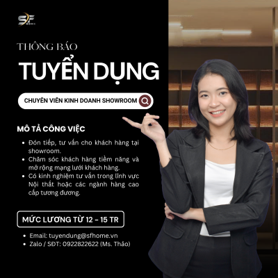 tuyen dụng nhan vien kinh doanh showroom